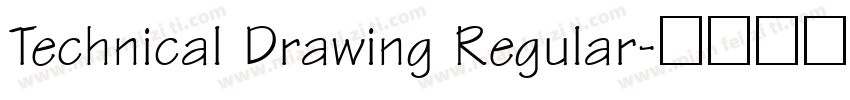 Technical Drawing Regular字体转换
